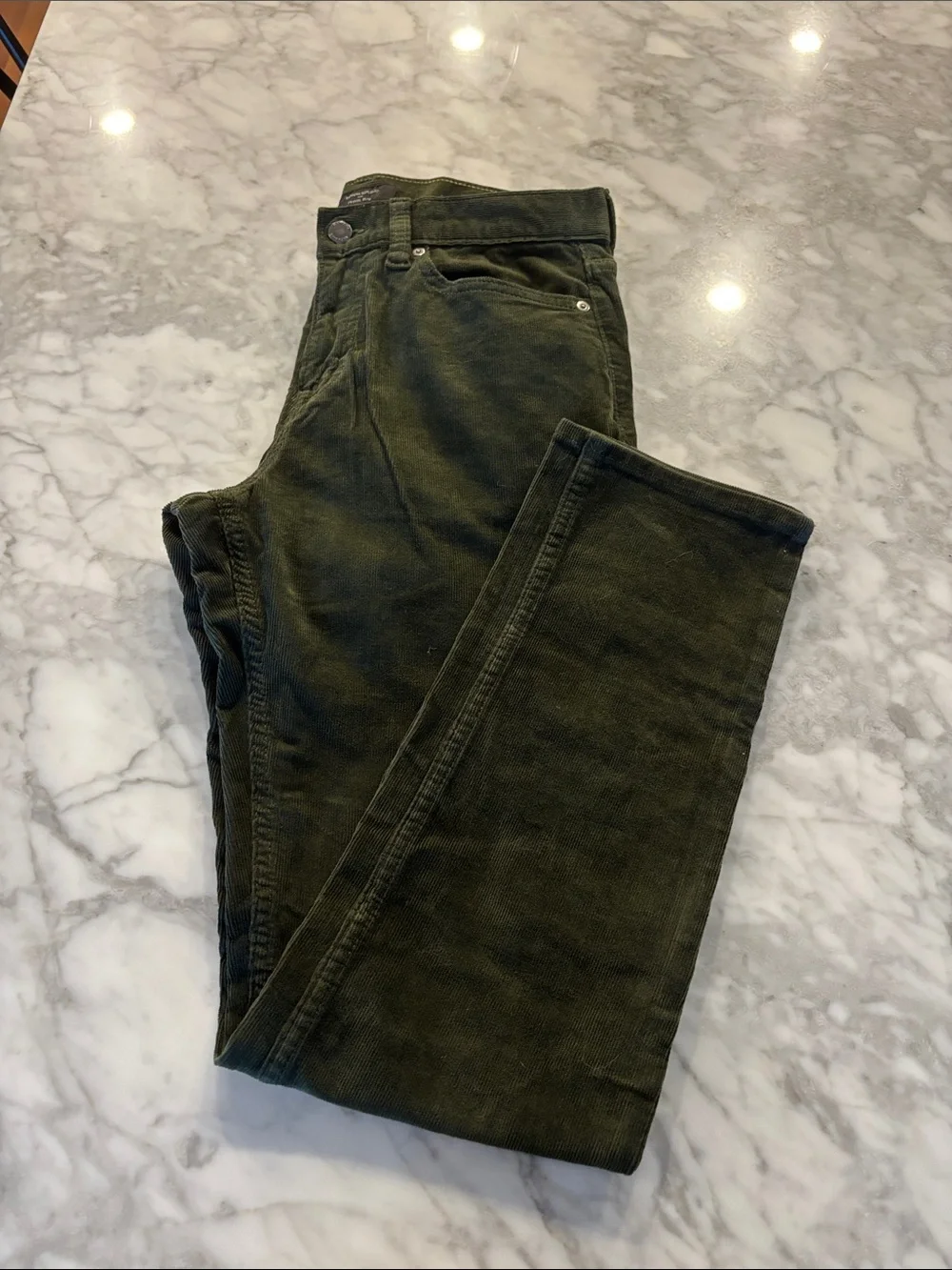 Banana Republic Men's Olive Corduroy Pants